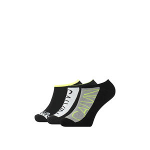 Calvin Klein pánské černošedé ponožky 3 pack - ONESIZE (1)
